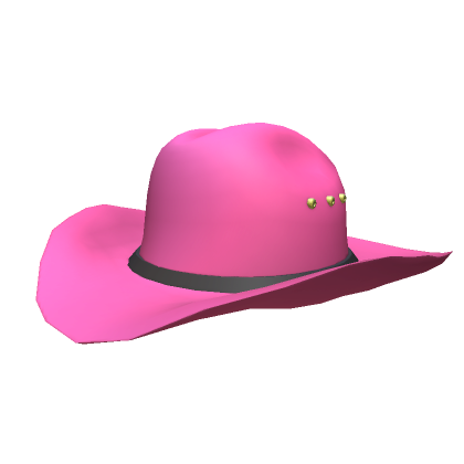 Roblox Item pink cowboy hat