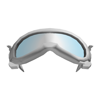 White Cyber Mecha Snow Goggles
