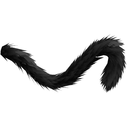Fluffy cat tail Black | Roblox Item - Rolimon's