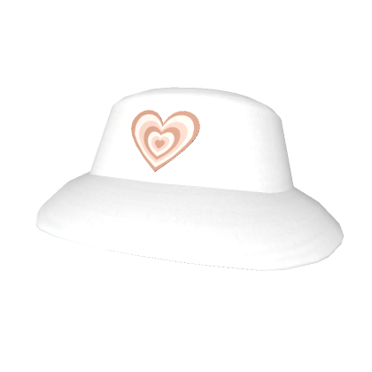 Roblox Item Brown & White Heart Wave Hat
