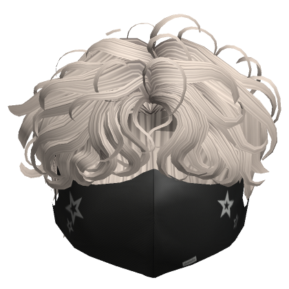 Curly Middle Part w/ Mask in Ash | Roblox Item - Rolimon's
