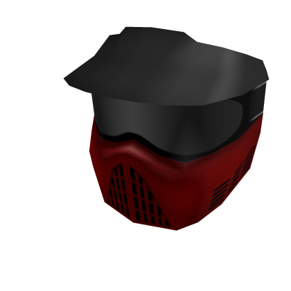 Roblox Item Red Paintball Mask