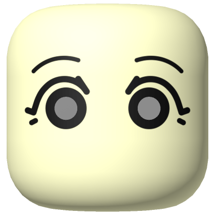 (Colorable) Chibi Shocked Face | Roblox Item - Rolimon's
