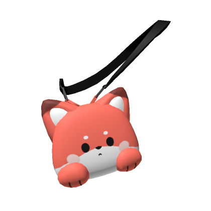 Roblox Item Red Kawaii Fox Handbag