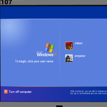 ordenador de demostración de windows xp