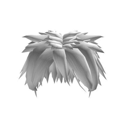 White Textured Hair Roblox Png