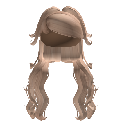 Half Up Curly Pony Weave In Blonde's Code & Price - RblxTrade