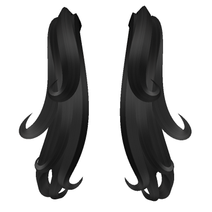 Black hair top extensions roblox