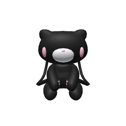 Roblox Item ୨ 3.0 Small Plush Black Bear Backpack