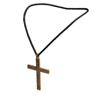 2.0 Holy wooden cross necklace Roblox