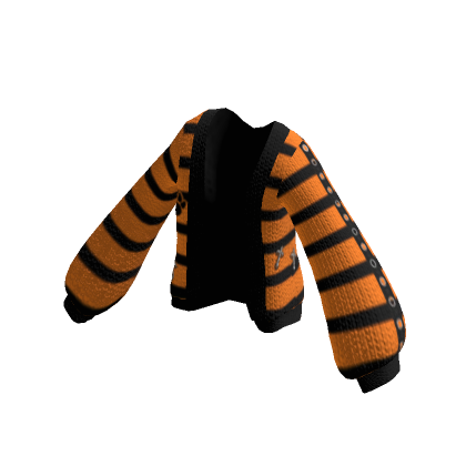 Roblox Item Halloween Oversized Orange/ Black Y2k Sweater