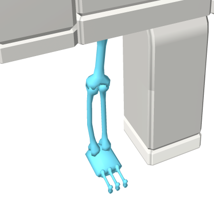 Skelly Recolorable White - Right Leg