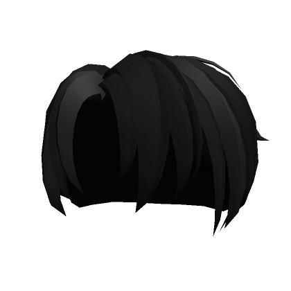 Messy Black Anime Boy Hair | Roblox Item - Rolimon's