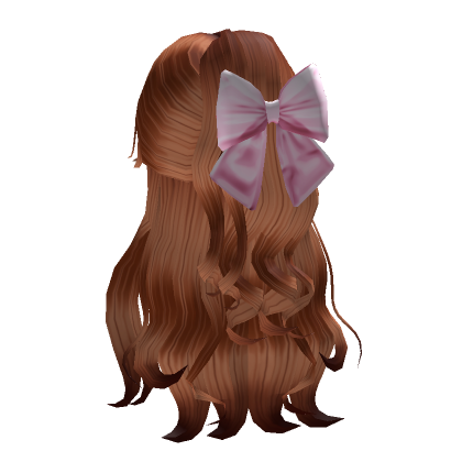 Cute Bow Hair Brown  Roblox Item - Rolimon's