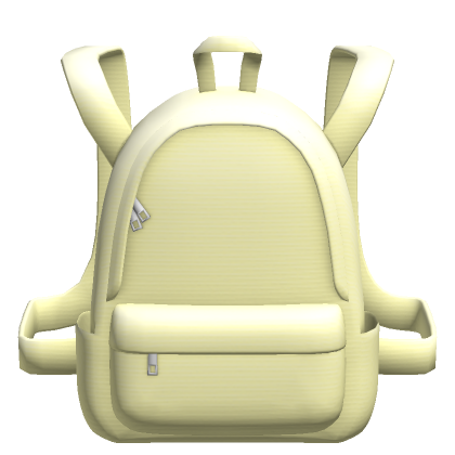 Roblox Item Pastel Yellow Backpack