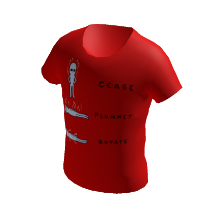 STRANGE PLANET : CEASE PLUMMET ROTATE T-Shirt's Code & Price - RblxTrade