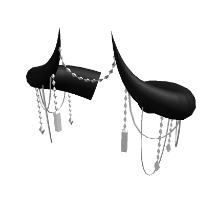 Black/Silver Jewelled Horns of the Abyss | Roblox Item - Rolimon's