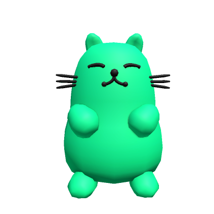 Roblox Item Mint Green Cat Pal