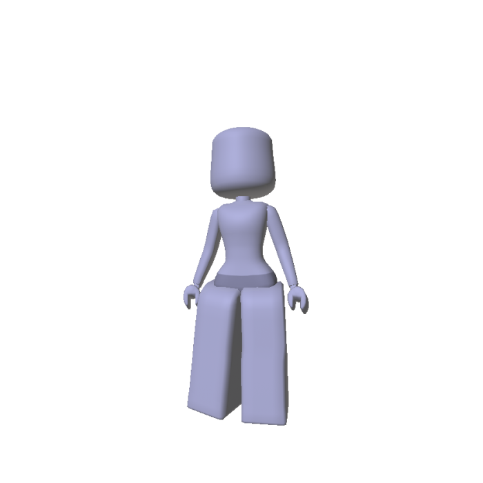 Woman Thin Blocky