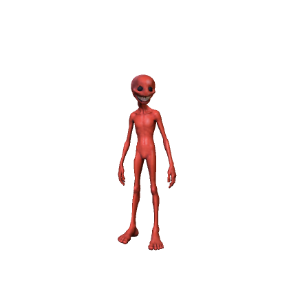 Red Alien Figurine Body