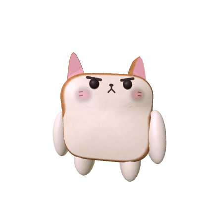 Kwawaii Toast Cat