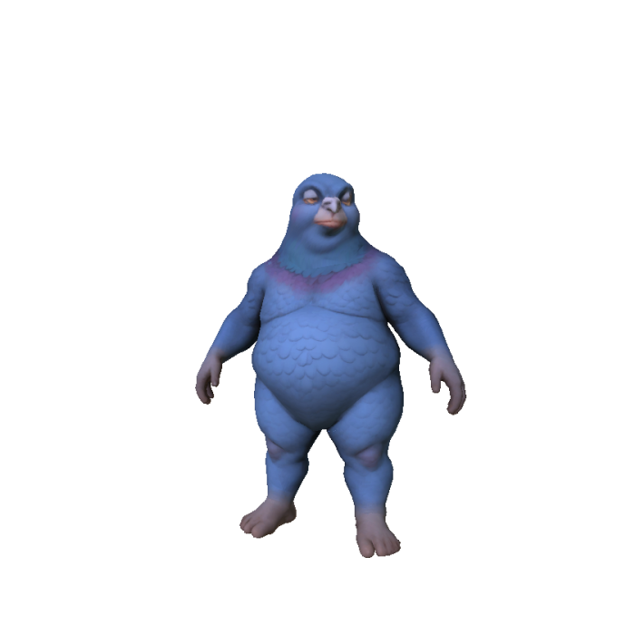 Fat Female Pigeon Bird