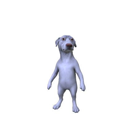 Nervous Scared Dog Body