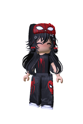 Spider-Man girl fit red and black - Roblox