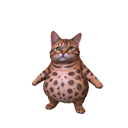 Fat Bengal Cat