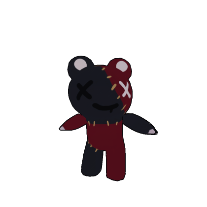 2D Mini Stitched Doll (Crimson)