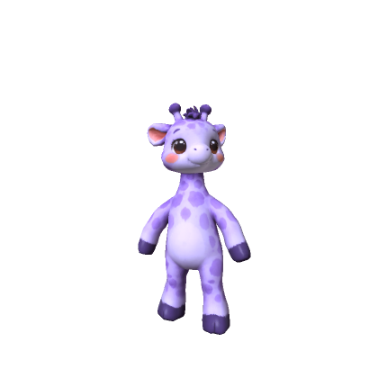 Kawaii Purple Giraffe