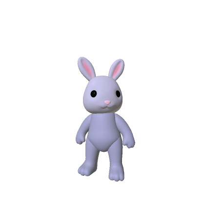토끼 푹신한 토끼 2D
