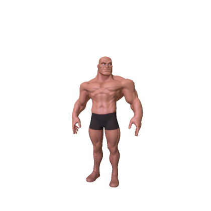Buff Man - colorable