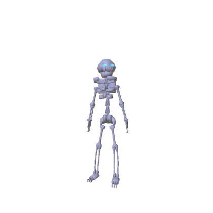 Recolorable Skelly With Cyan Eyes