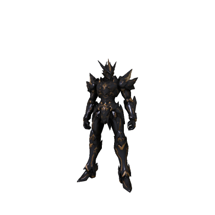 Black & Gold Robot Knight - Dark Mecha