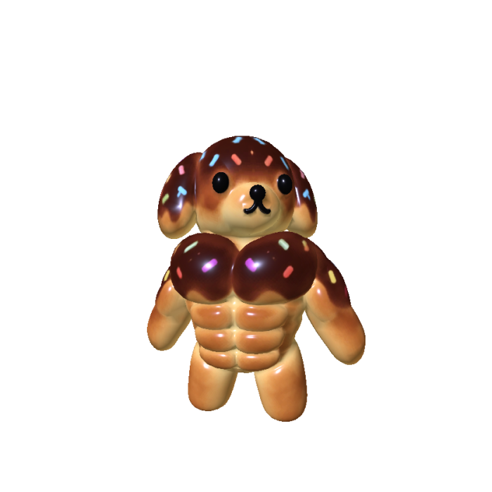 Buff Puppy Donut