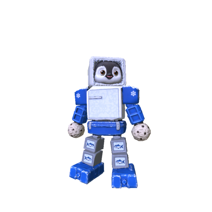 Penguin Fridge Mech Robot Freezer