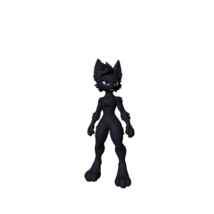 Shadow Furry Wolf Goth Kemono