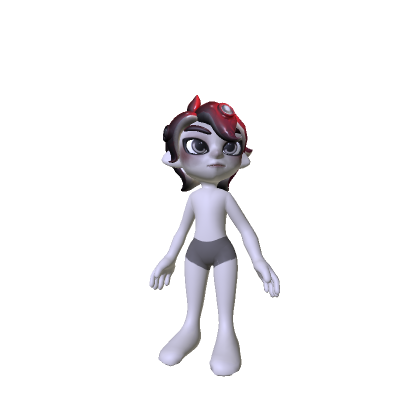 Red Male Octoling (2D Clothing)