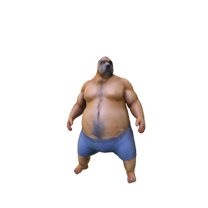 Fat Standing Human Dog Funny Troll Meme Animal
