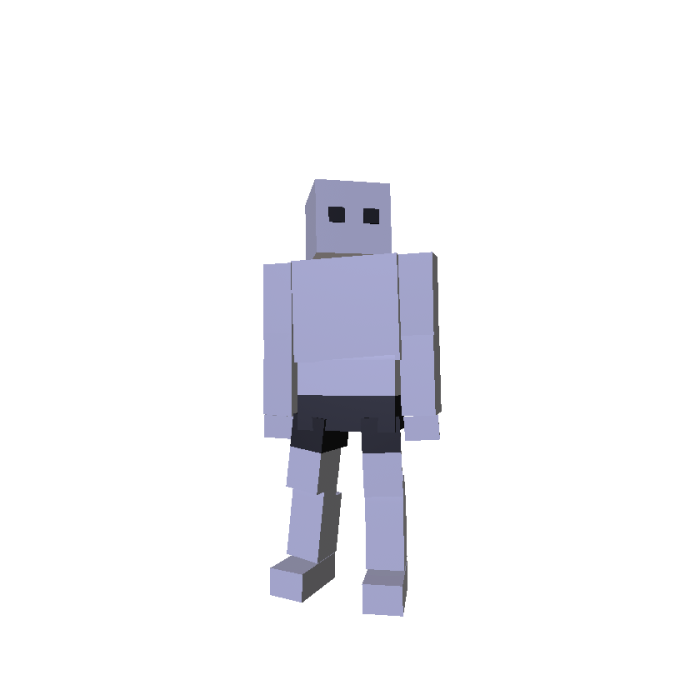 Recolorable Blocky Soldier