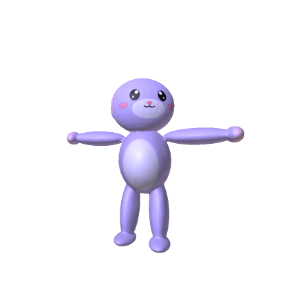 Cute Bald Bunny [RECOLORABLE]