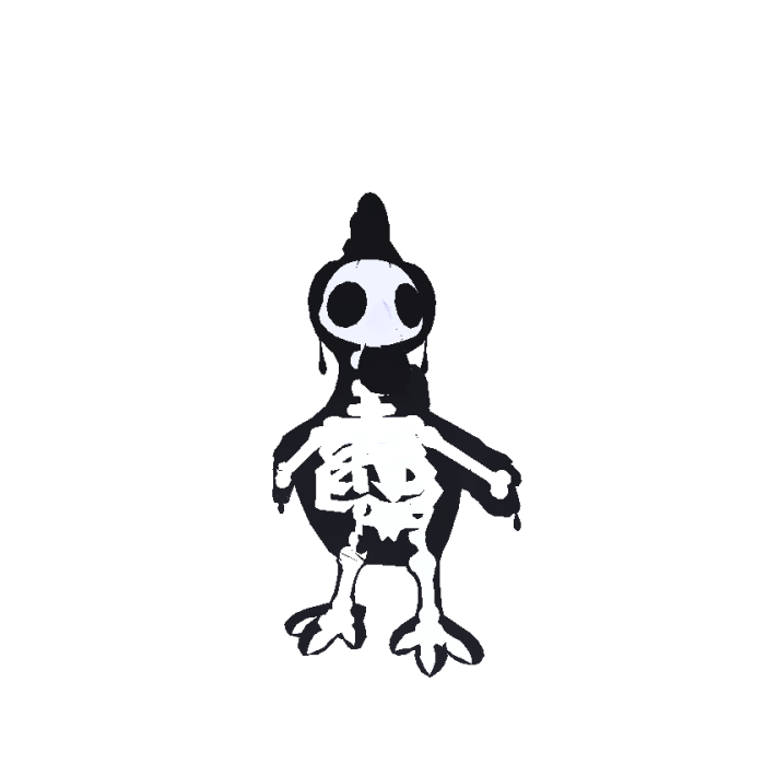 Slime Skeleton Chicken (Recolorable)