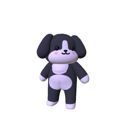 Mini Chibi Black Dog thumbnail