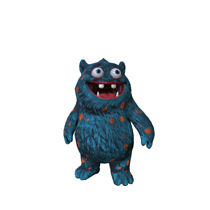 Bobby Blue - Cute Fluffy Monster Buddy Fursuit