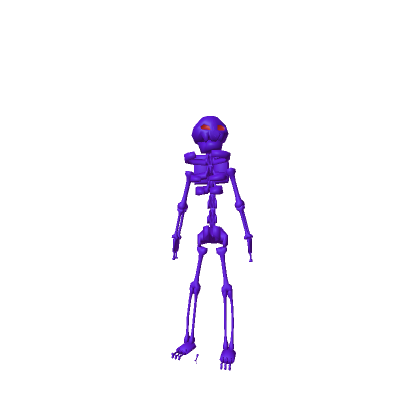 Purple Skelly With Red Eyes