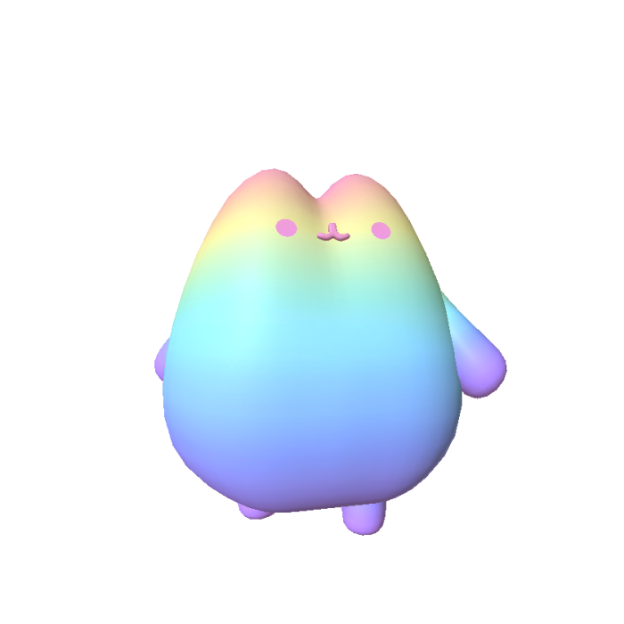 Mini Rainbow Pusheen Cat