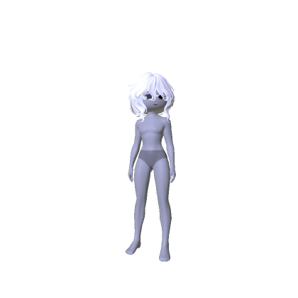 Androgynous Athletic Body W/ Jellyfish Cut White thumbnail