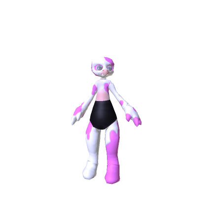 Pink Minature Holstein Cow thumbnail