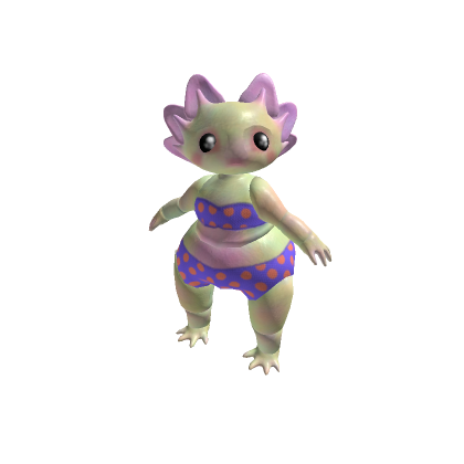 Axolotl lindo con ojos Kawaii - Roblox